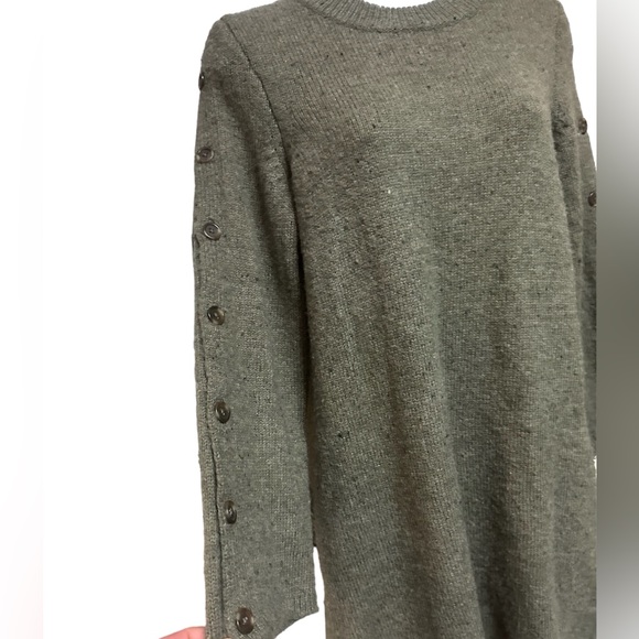 Madewell Donegal Button-Sleeve Sweater-Dress. Wool blend. - Picture 6 of 9